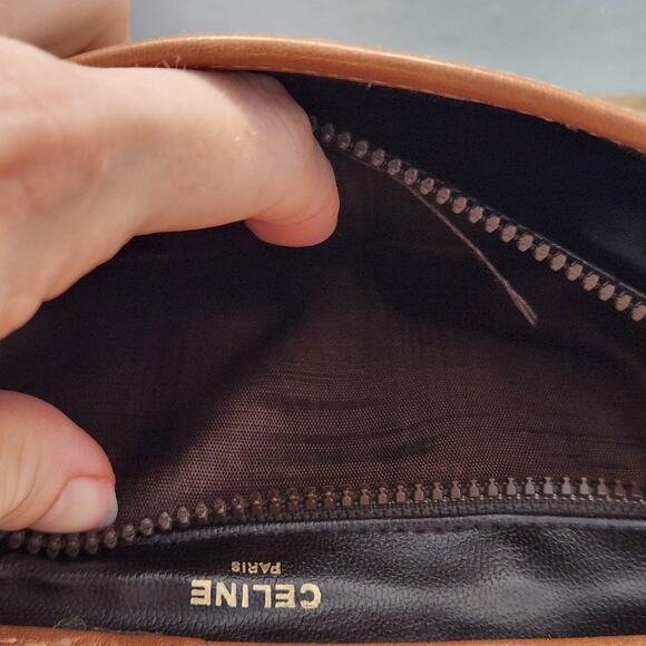 Authentic CELINE Vintage Shoulder Bag In Monogram Luxury Designer 90's - Picture 12 of 13